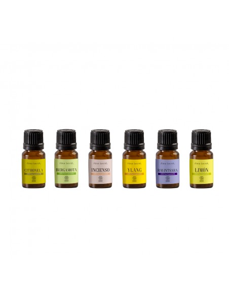 LOTE DE ACEITES ESENCIALES PUROS ECOCERT COSMOS ORGANIC