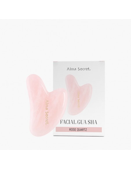 Rose quartz facial gua sha