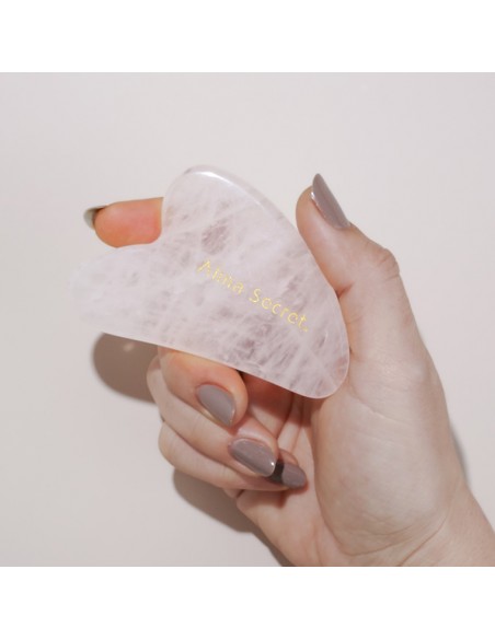 Rose quartz facial gua sha