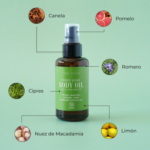 ACEITE PARA PIERNAS CANSADAS Y VARICES. ECOCERT COSMOS ORGANIC.