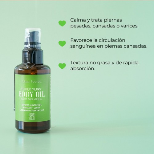 ACEITE PARA PIERNAS CANSADAS Y VARICES. ECOCERT COSMOS ORGANIC.