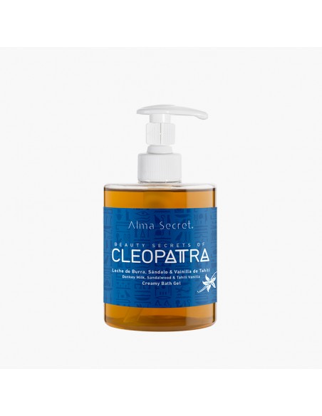 GEL DE BAÑO CLEOPATRA CON LECHE DE BURRA, SÁNDALO & VAINILLA