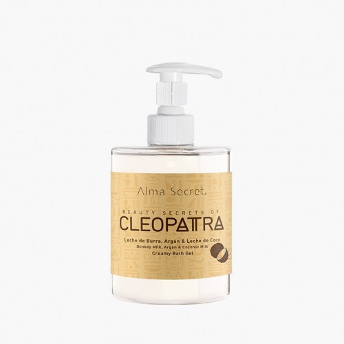 GEL DE BAÑO CLEOPATRA CON LECHE DE BURRA, ARGÁN, ACEITE & LECHE DE COCO