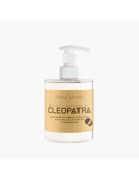 GEL DE BAÑO CLEOPATRA CON LECHE DE BURRA, ARGÁN, ACEITE & LECHE DE COCO