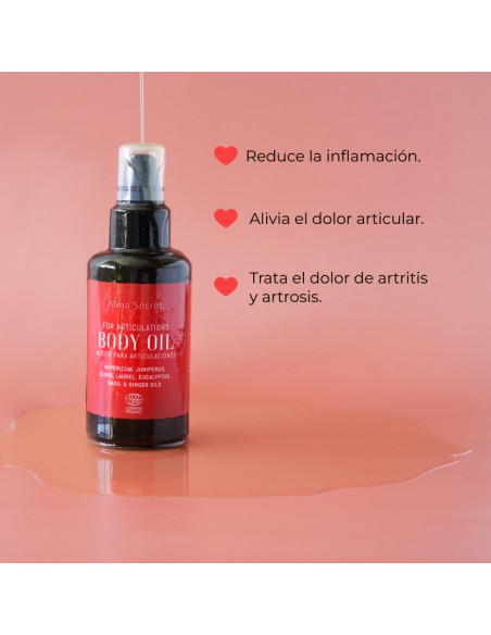 ACEITE PARA ARTICULACIONES, ARTROSIS Y ARTRITIS. ECOCERT COSMOS ORGANIC.