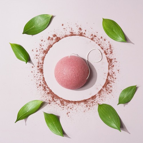 Facial Cleansing Sponge Pink Konjac