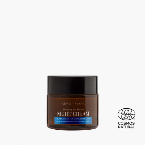 MULTI-REPARADORA DE NOCHE ANTIEDAD CON JOJOBA, TÉ VERDE & ÁCIDO HIALURÓNICO